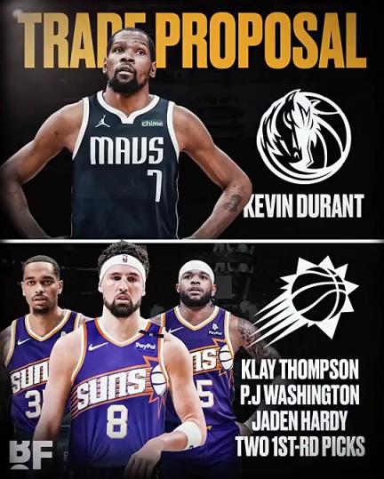 和歐文濃眉組三巨？美媒：獨行俠可用克萊+PJ+哈迪+倆首輪去換KD